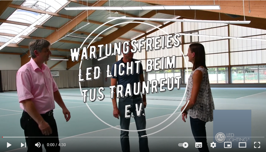 Praxisbeitrag LED Umrüstung in der 3-Feldhalle mit Satteldach beim TuS Traunreuth