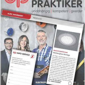Pressebericht des Fachmagazins ep Elektropraktiker über LED Einbauleuchte EMX rund