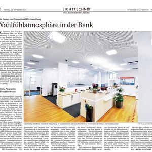 Bayerische Staatszeitung berichtet über AS LED Leuchten als Bestandteil des Sparkassenkonzepts S-Heimat 4.0