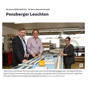 Die Süddeutsche berichtet über Penzberger Leuchten
