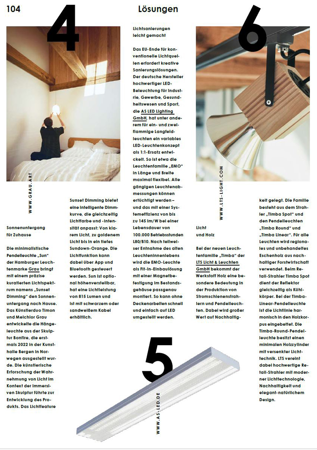 Clipping BAUMEISTER S.104 Ausgabe 10.23 - Licht