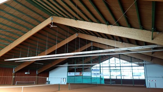TC Geiselhöring vor Lichtsanierung