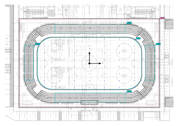 Lichtplanung Eisstadion Donaubad Neu-Ulm