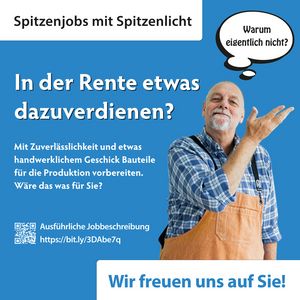 Rentner gesucht