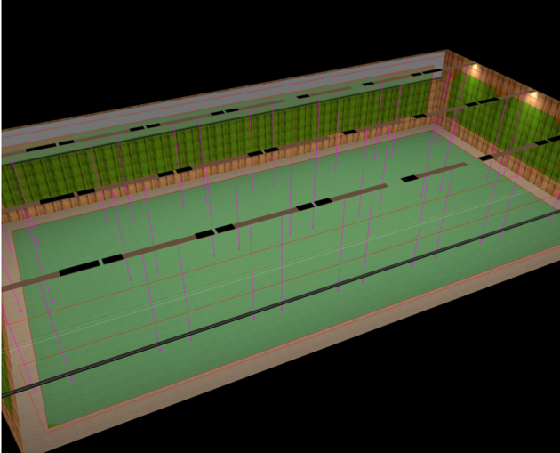 Lichtplanung Gautinger SportClub Turnhalle