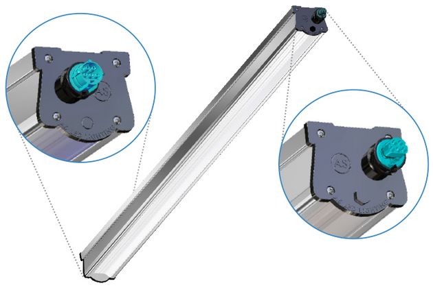 TGL Feuchtraumleuchten System D für schnelle Reihenschaltungen 